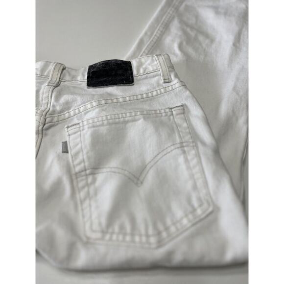 LEVI'S Silver Tab Women's 29x32 Size 8 White Denim Baggy Loose Fit Y2K USA‎ 90’s - Picture 5 of 12
